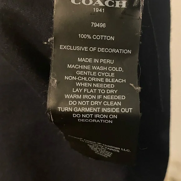 Coach Octavia Emporio tshirt size X small black - Picture 6 of 6